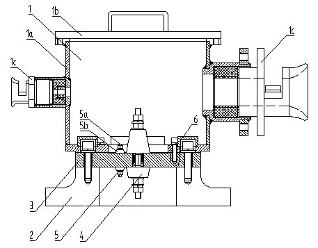 Explosion-proof wiring device for compressor head of cooling unit in mine