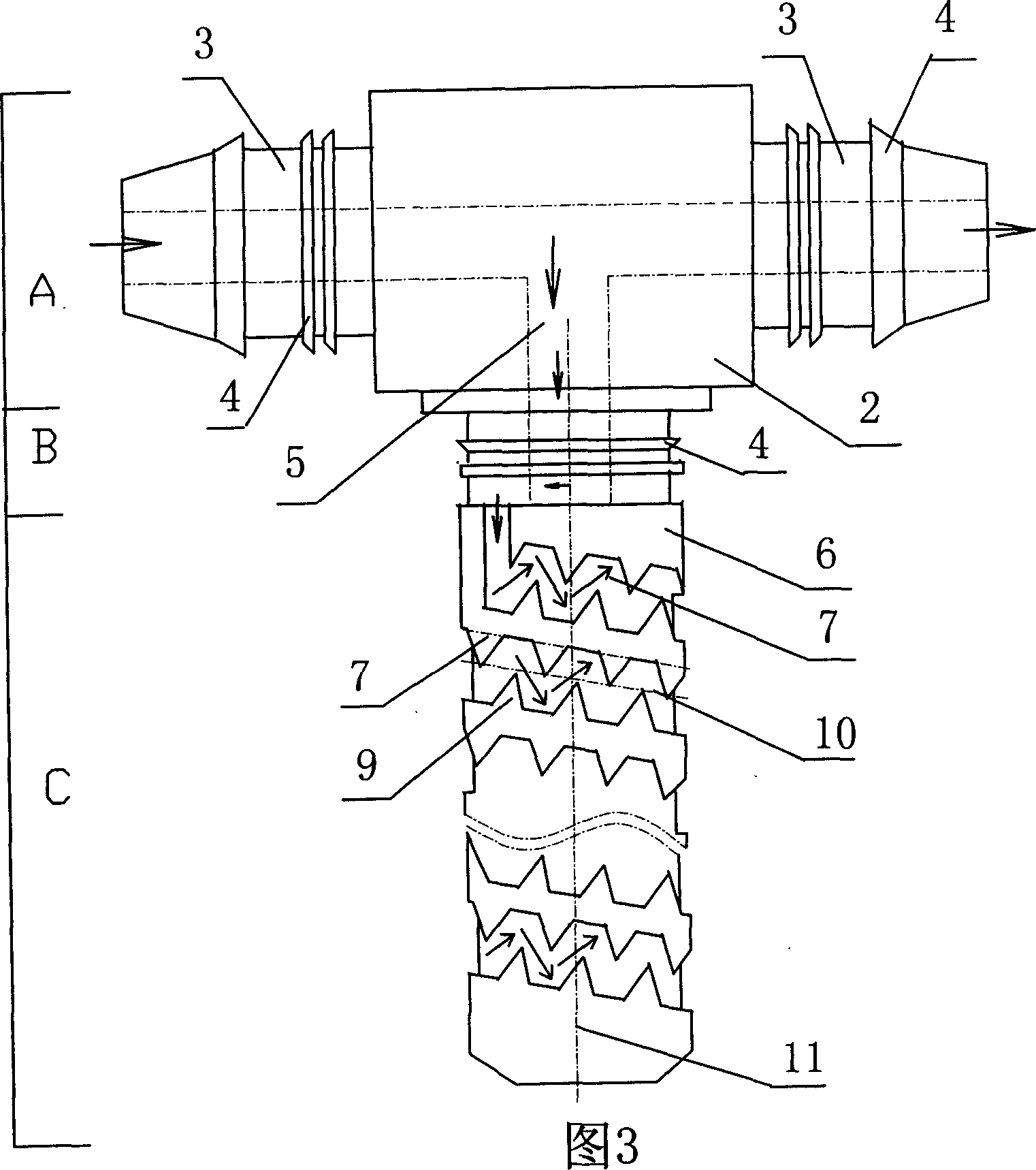 Flow-splitting and water-seeping device, flow-splitting subirrigation device and subirrigation method