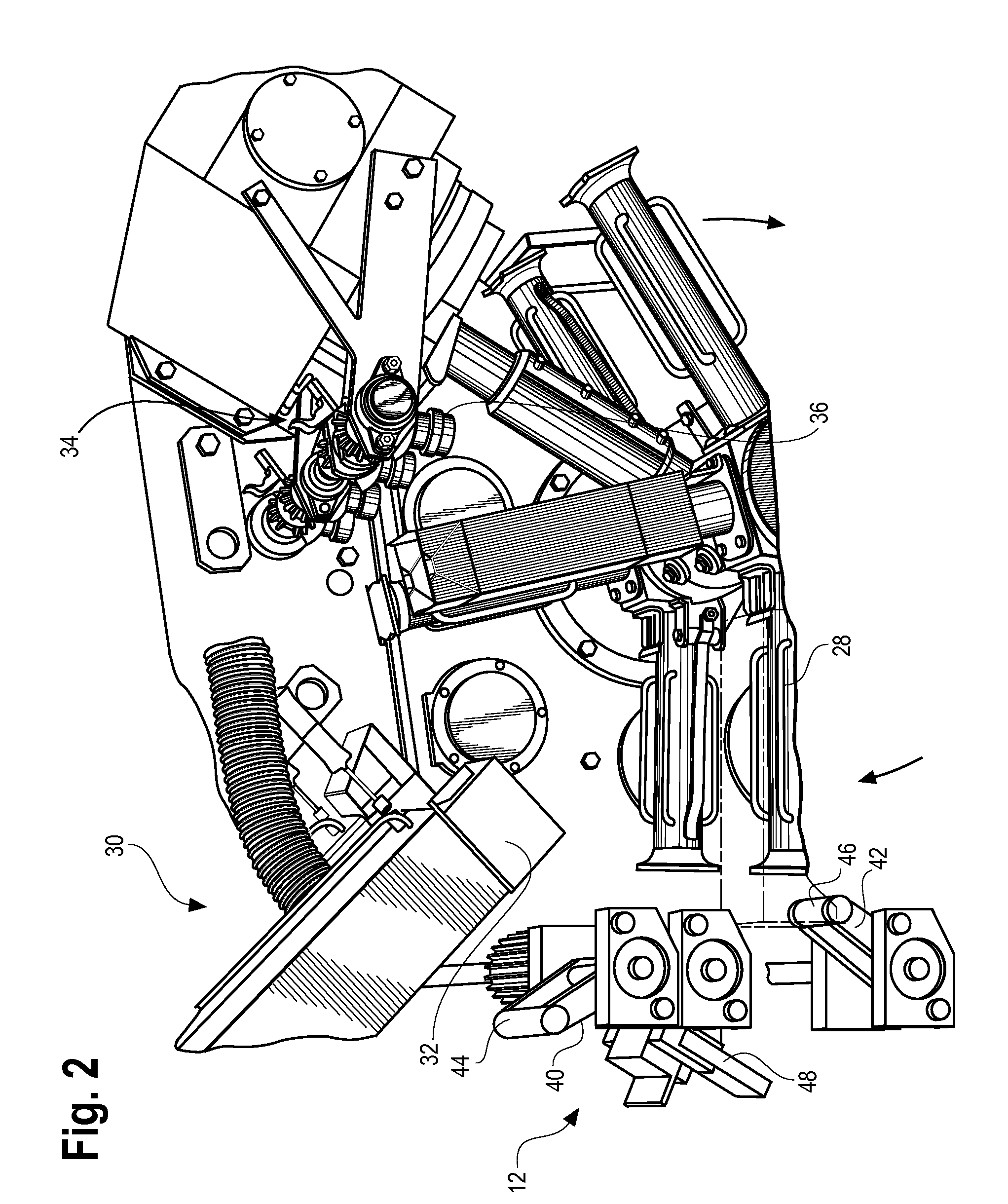 Bottom pre-folder for carton with folded-in gusset tips