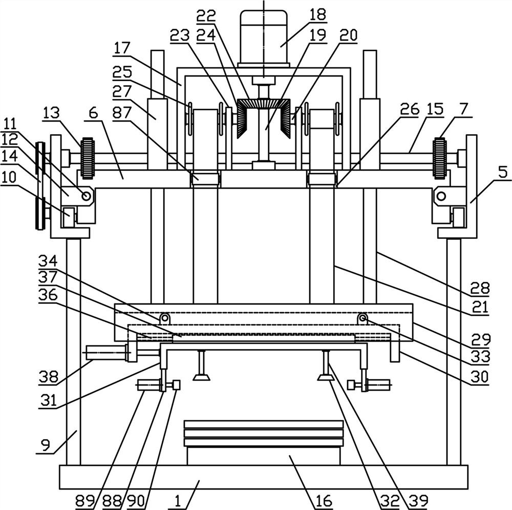 A board veneer processing device