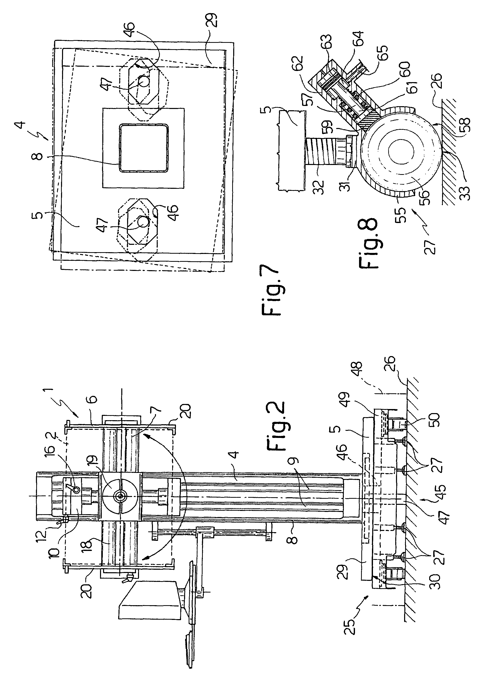 Device for positioning an electronic test head with respect to a manipulator for manipulating electronic components, in particular integrated circuits