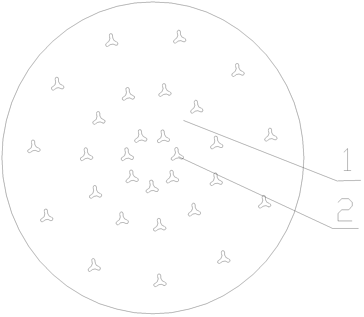 Fine denier three-leaf shaped micro-porous spinneret plate