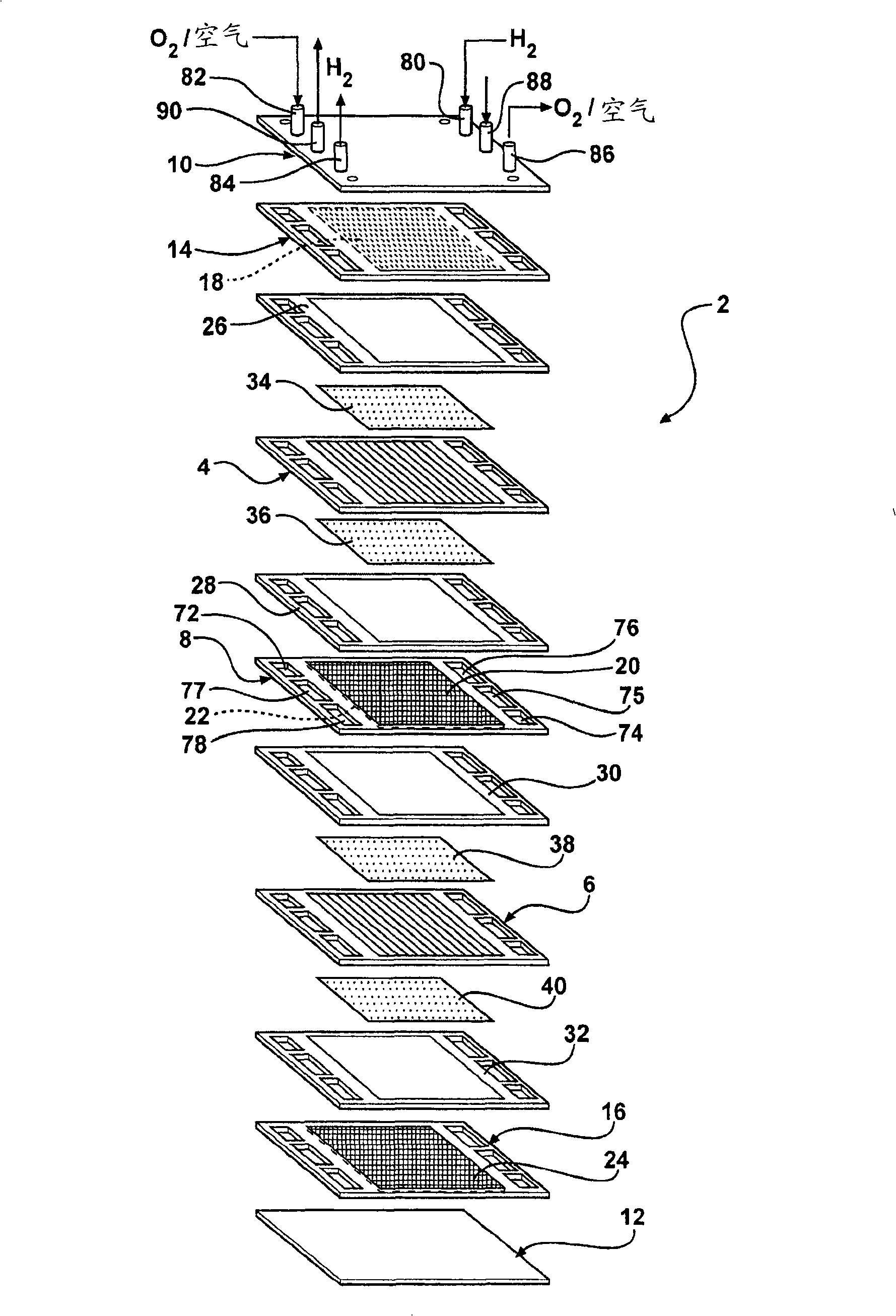 Recovery of inert gas from a fuel cell exhaust stream