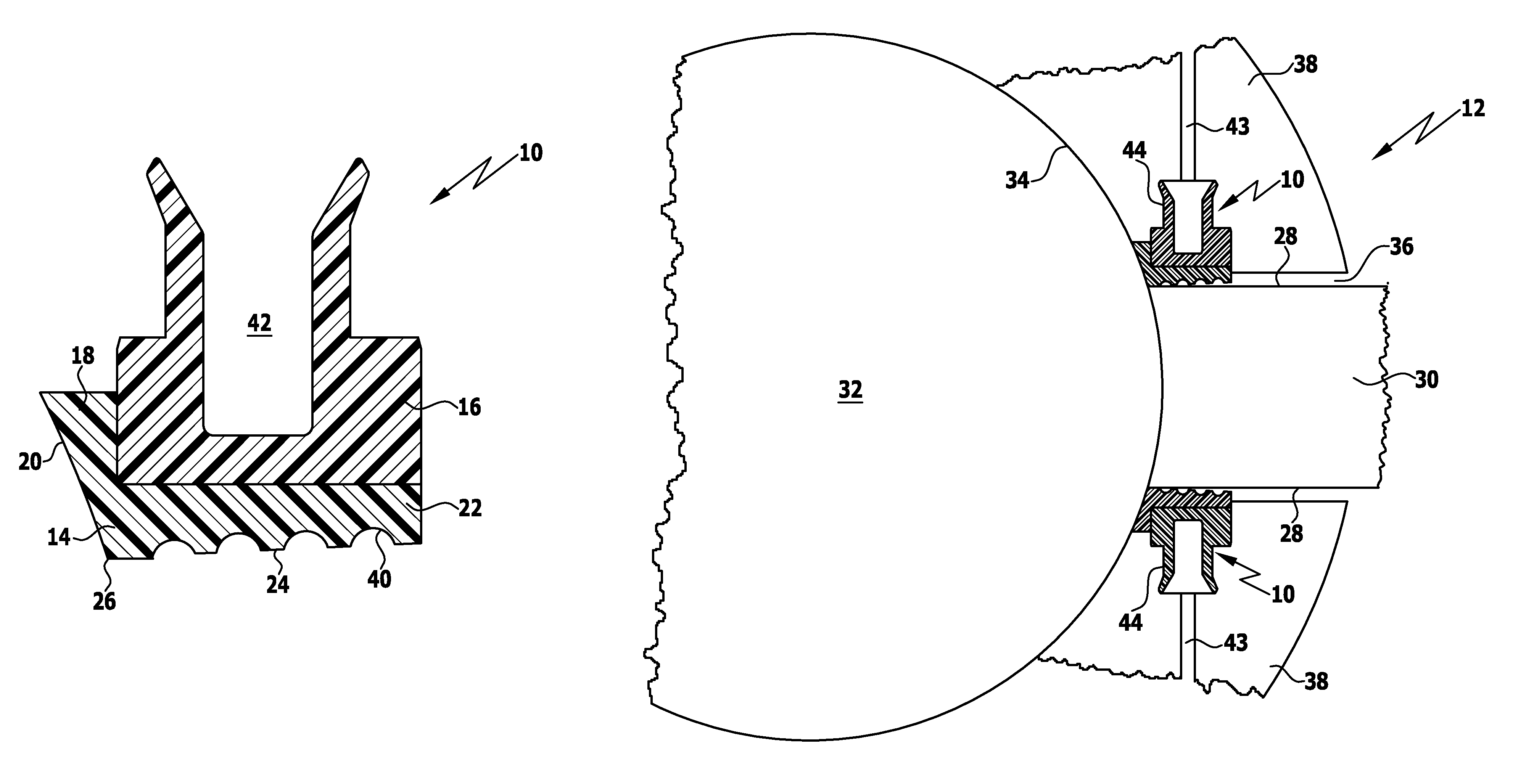 Sealing element for a rotary piston machine