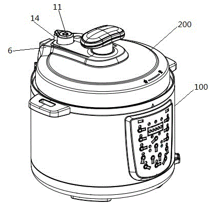 Electric pressure cooker capable of automatically exhausting