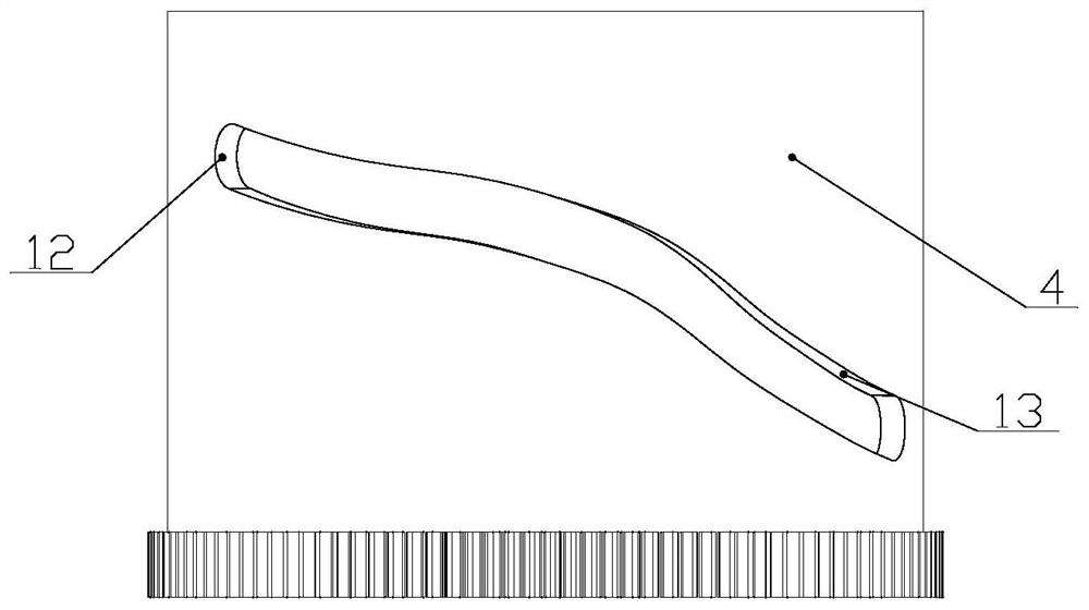 A unilateral positioning cam drive mechanism for continuous zoom lens