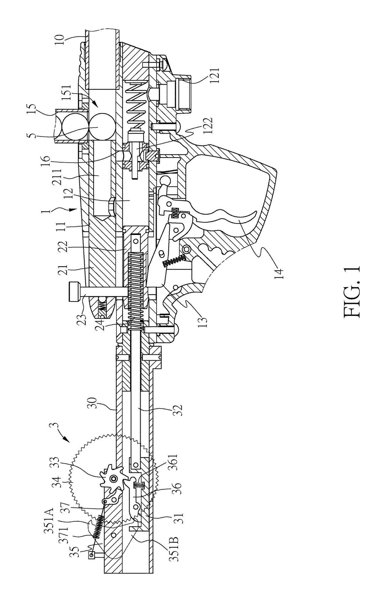 Mechanical paintball gun