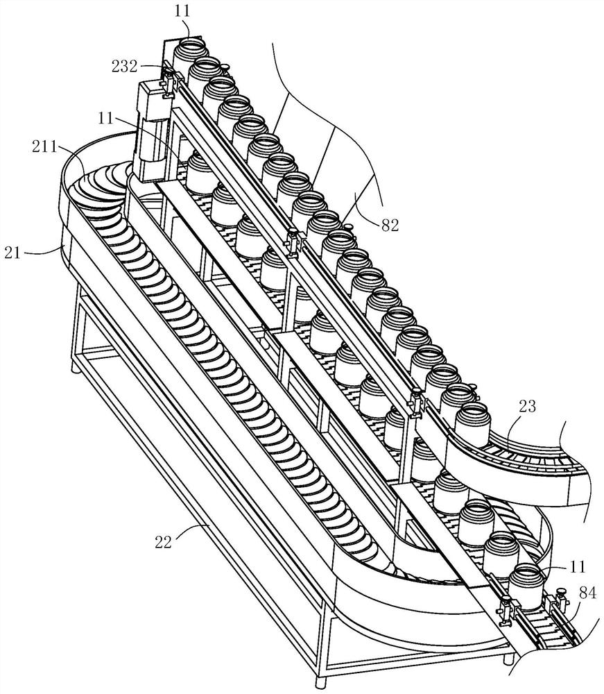 Automatic production device for pickled Chinese cabbages