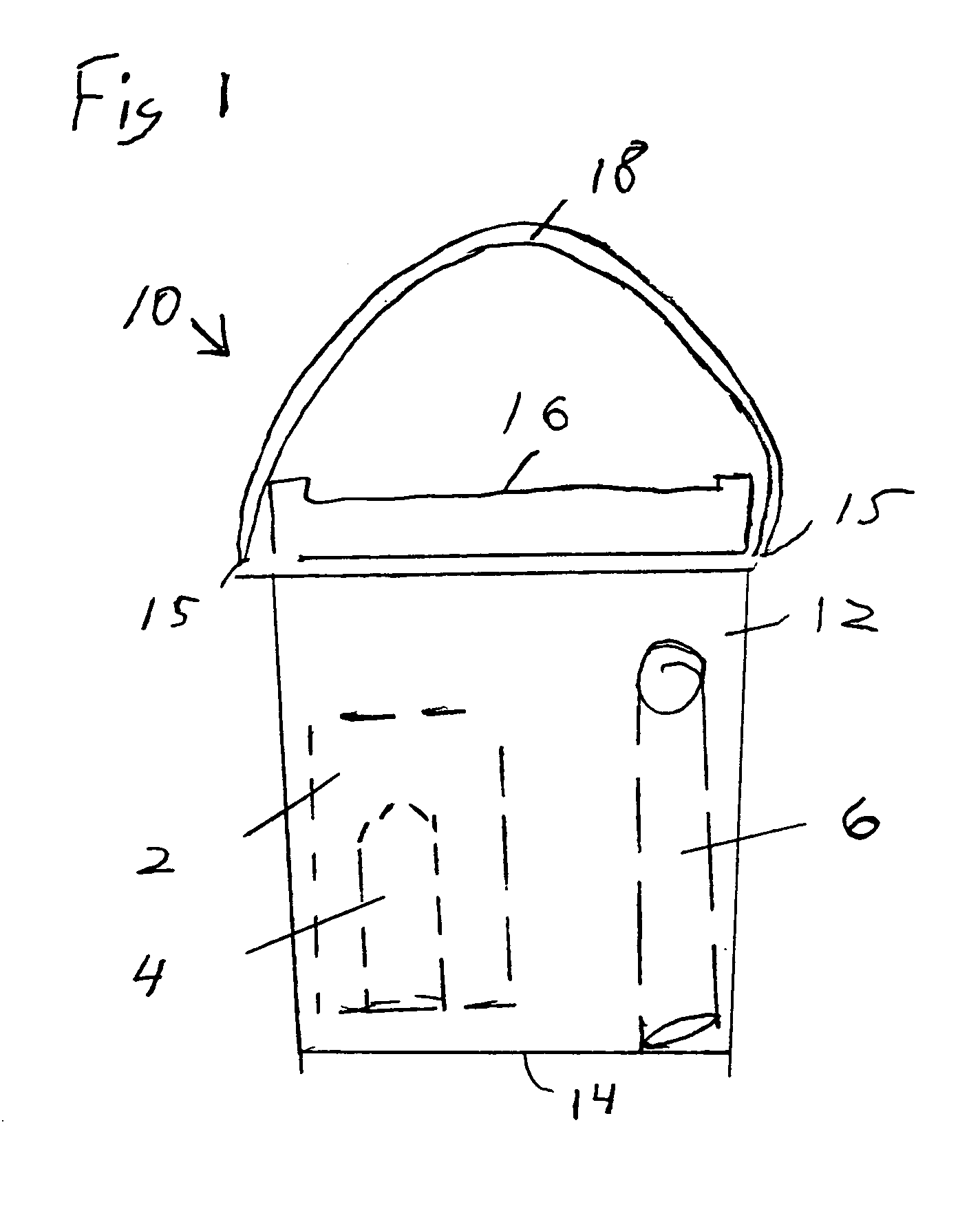 Carriable storage bucket for supporting a raised umbrella