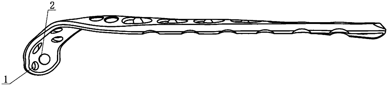 Humeral distal-end posterior-lateral locking plate