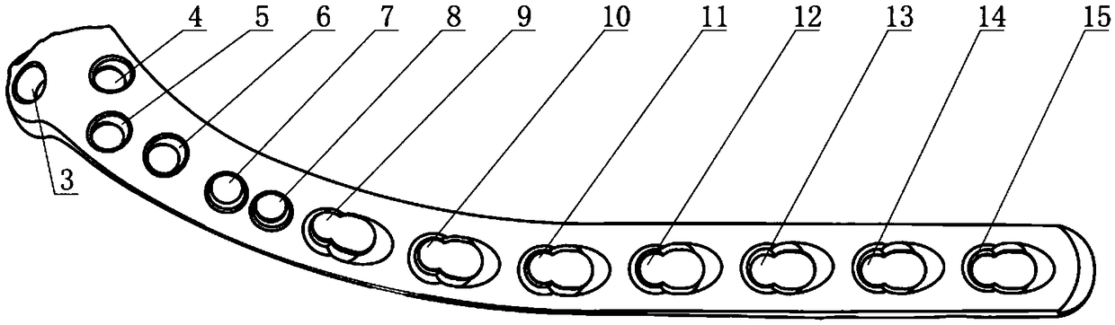 Humeral distal-end posterior-lateral locking plate