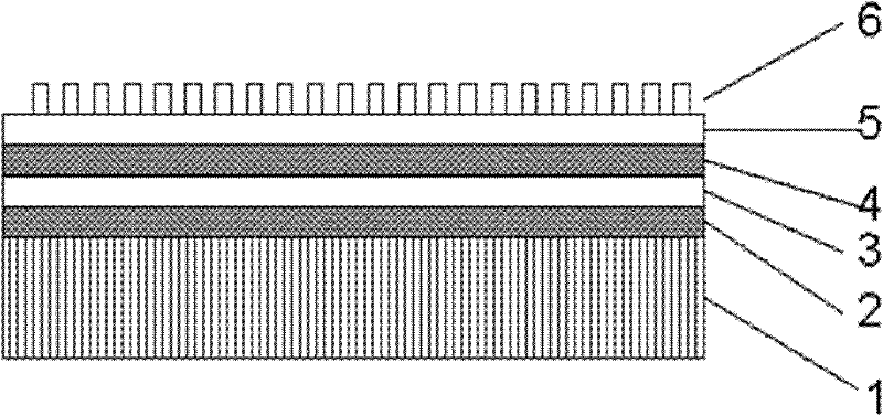 Method for preparing TiO2 (titanium dioxide) nano-pillar array on surface of LED (light-emitting diode) epitaxial wafer