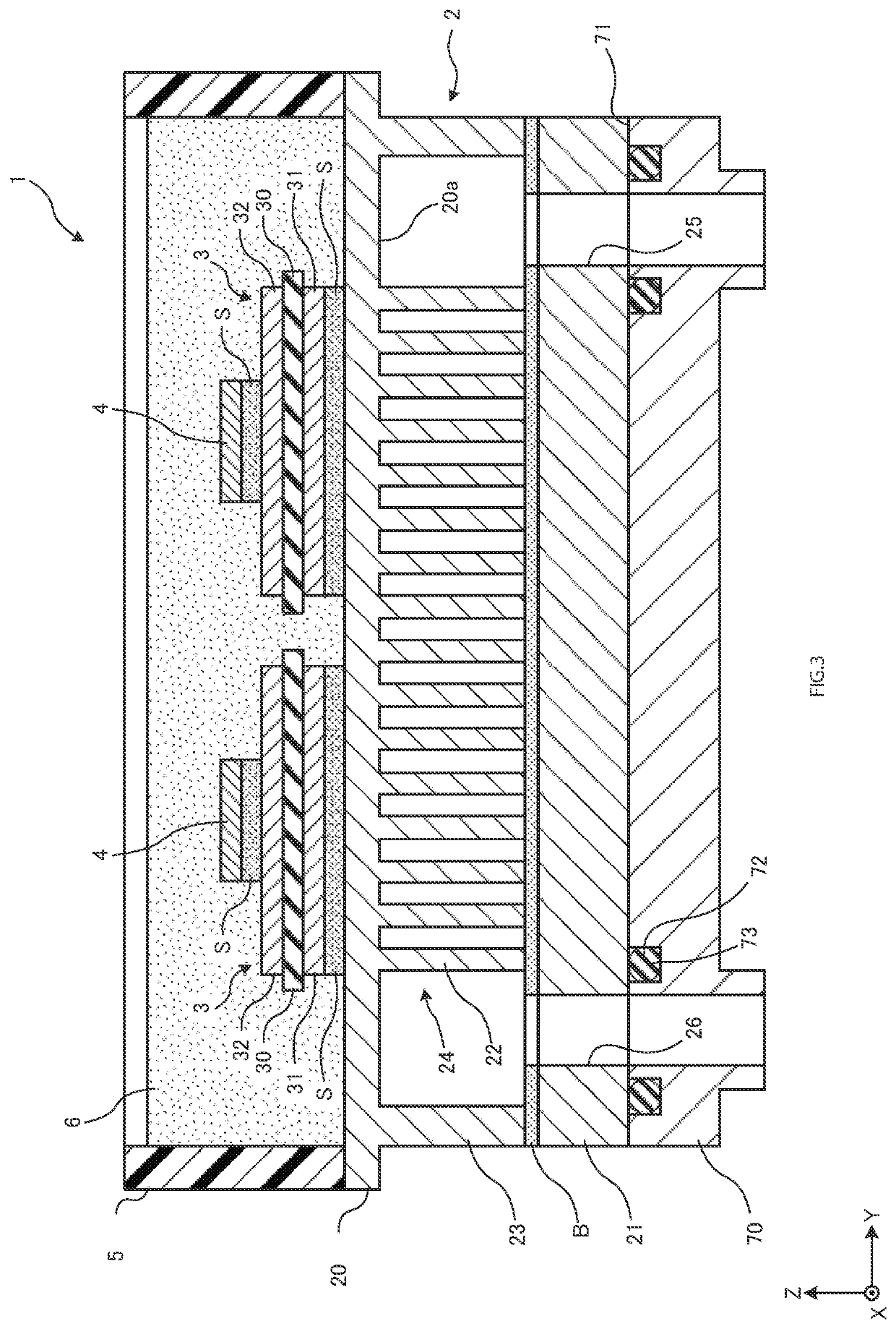 Cooler and semiconductor apparatus