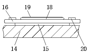 Battery processing detecting device with heat dissipating function