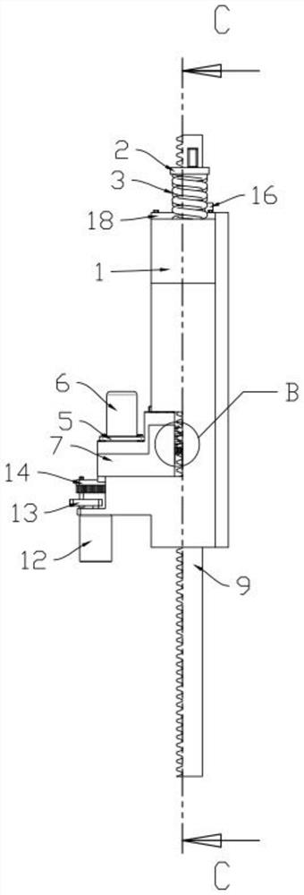 Blade tip automatic hoisting release device of fixed pitch wind generating set