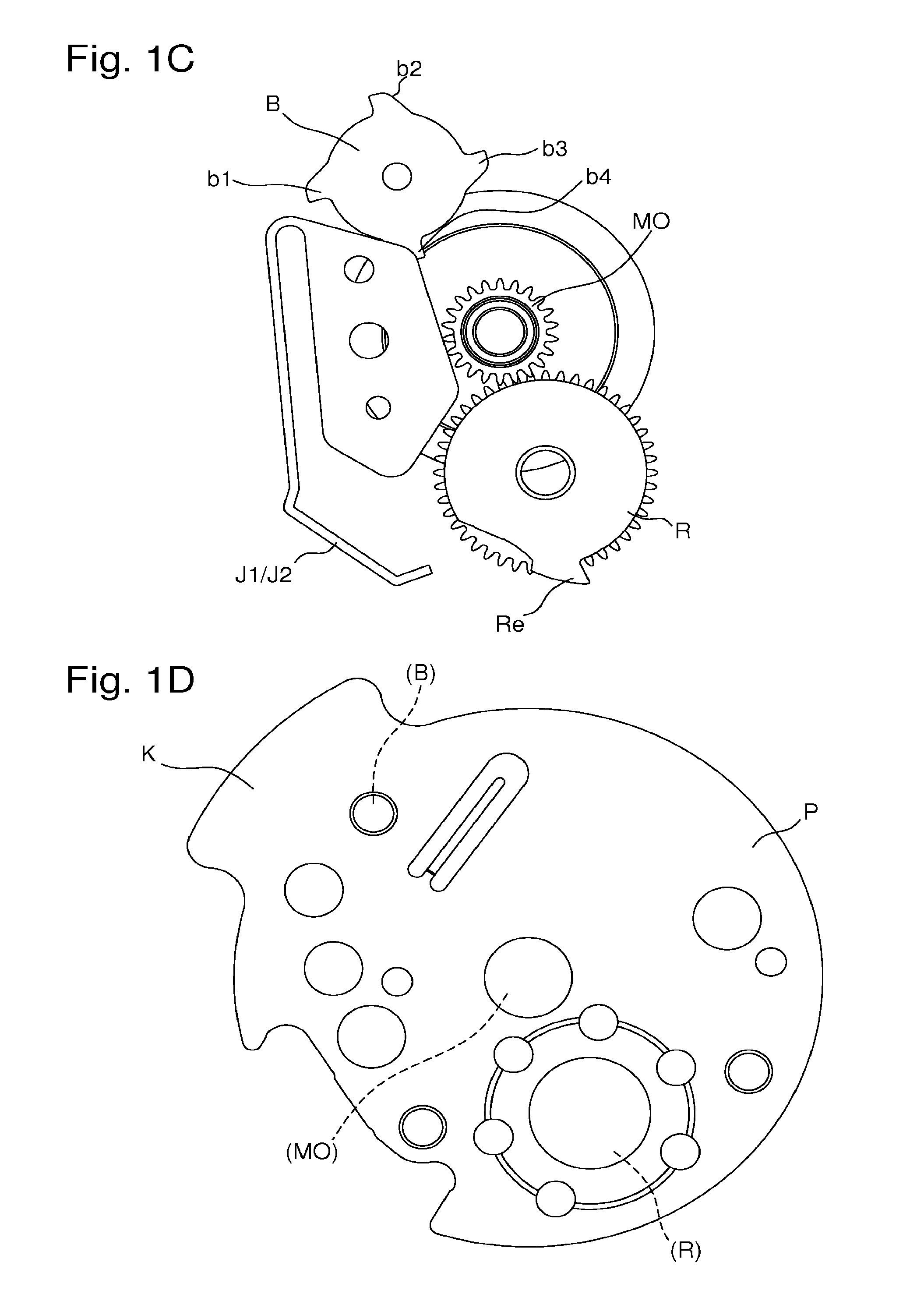 Calendar display device for a timepiece