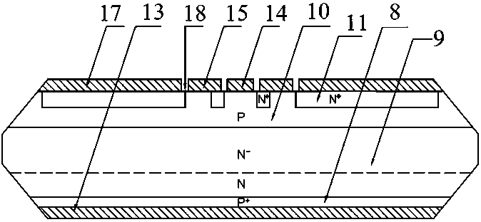 Large-size high-power pulse thyristor