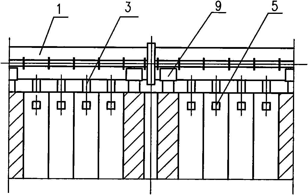 Volatile communication structure for end furnace chambers of carbon secondary roasting furnace