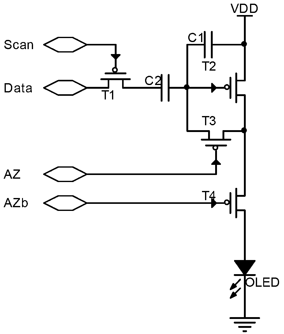 Organic light-emitting diode (OLE) pixel driving circuit