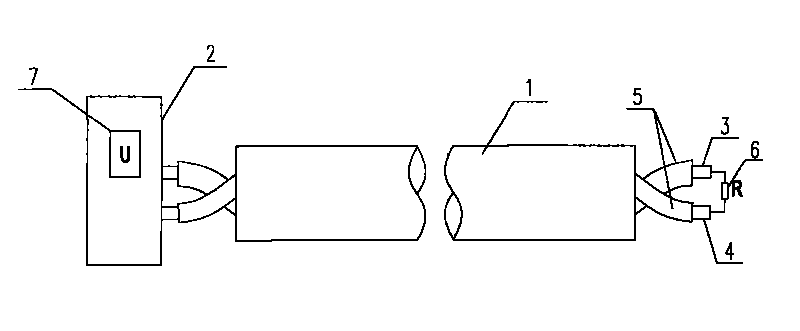 Line-type heat detector based on thermoelectric couple principle