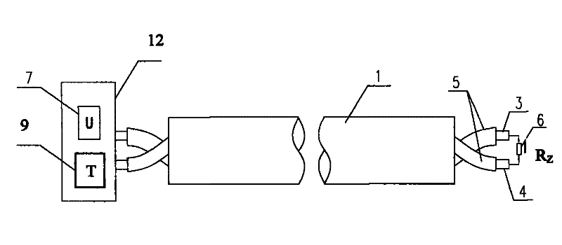 Line-type heat detector based on thermoelectric couple principle