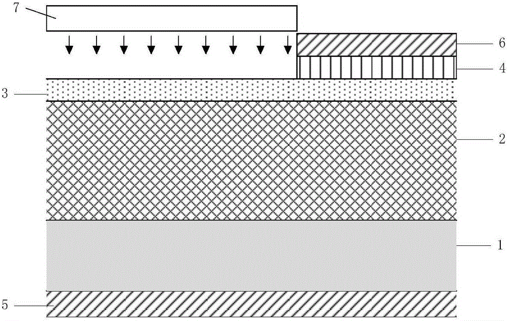 Series pin structure α irradiation battery and preparation method thereof