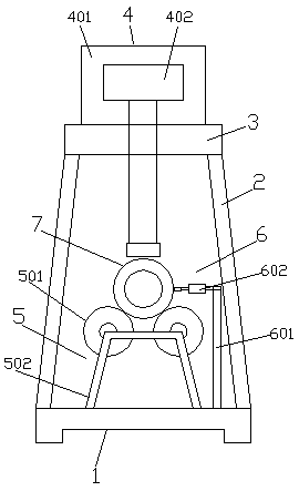 Correcting device for correcting coaxiality and straightness of boring bar