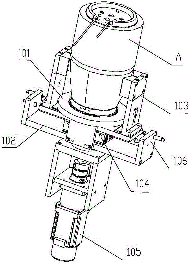 Automatic kettle body and upper connector assembly machine