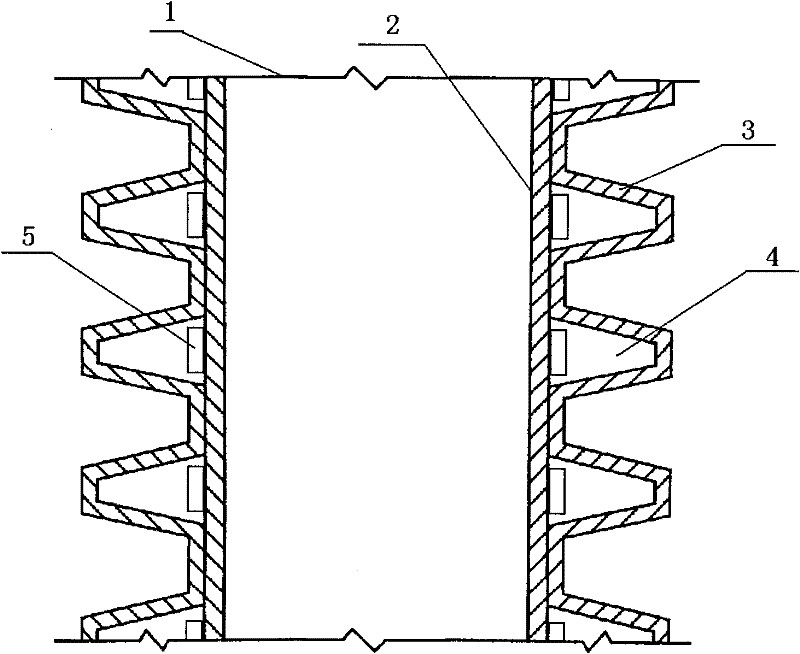 Large diameter double wall corrugated water pipe