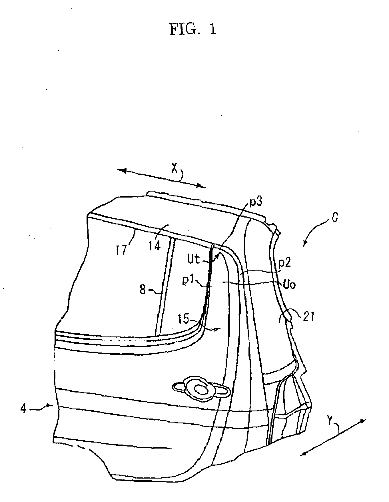 Structure of car door