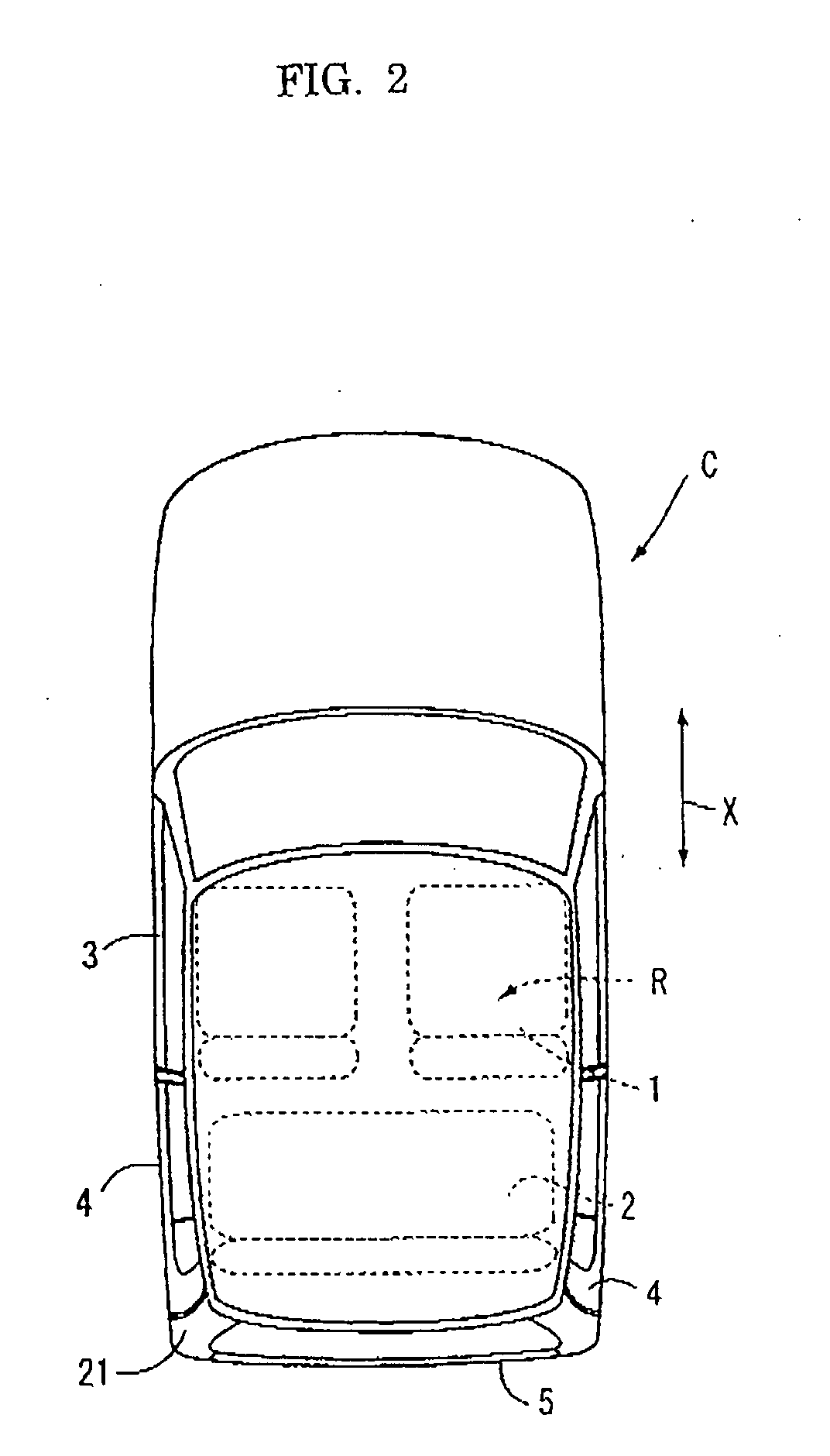 Structure of car door