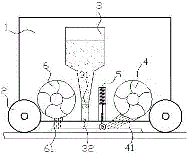 Road reflective layer adding device