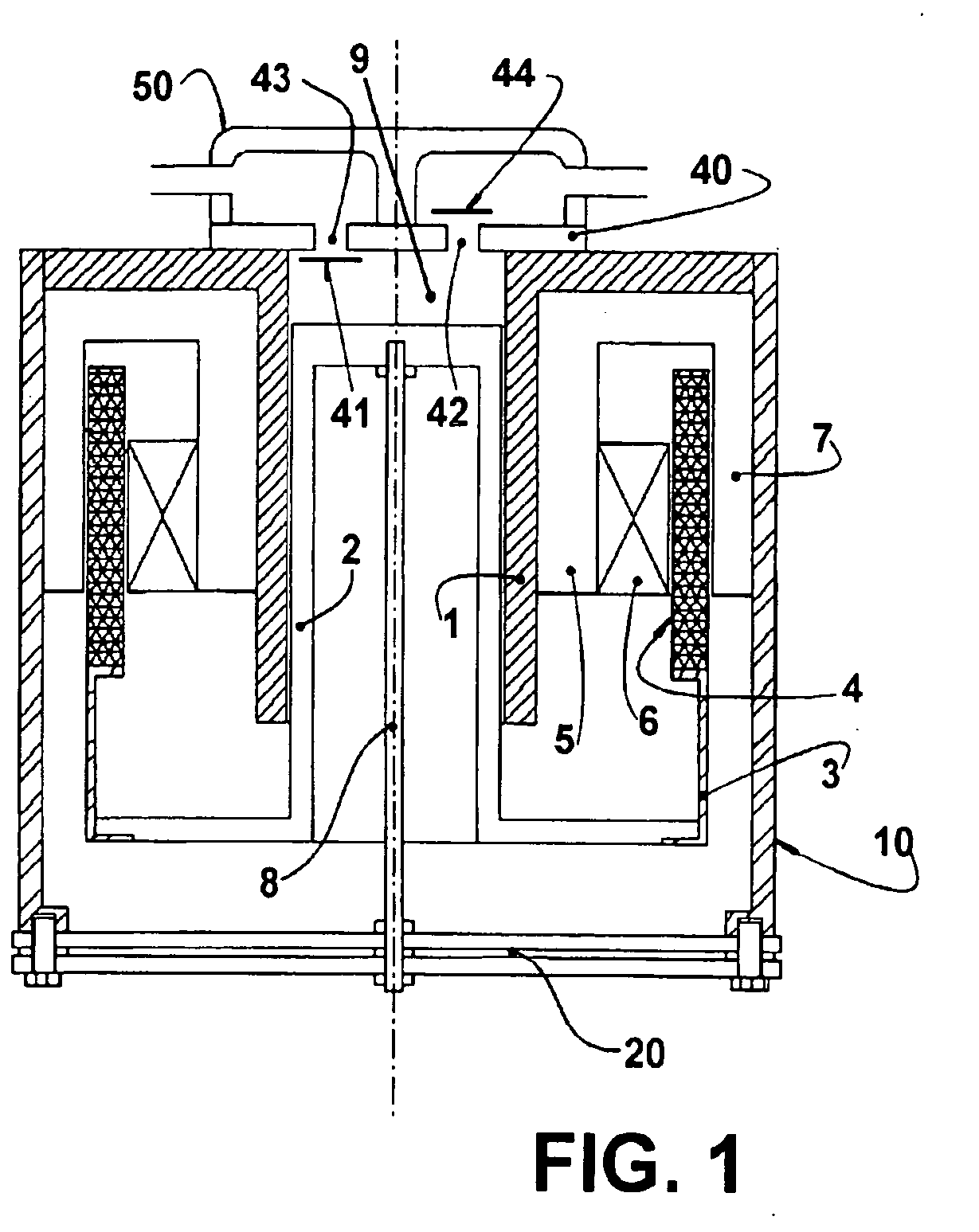 Resonant arrangement for a linear compressor