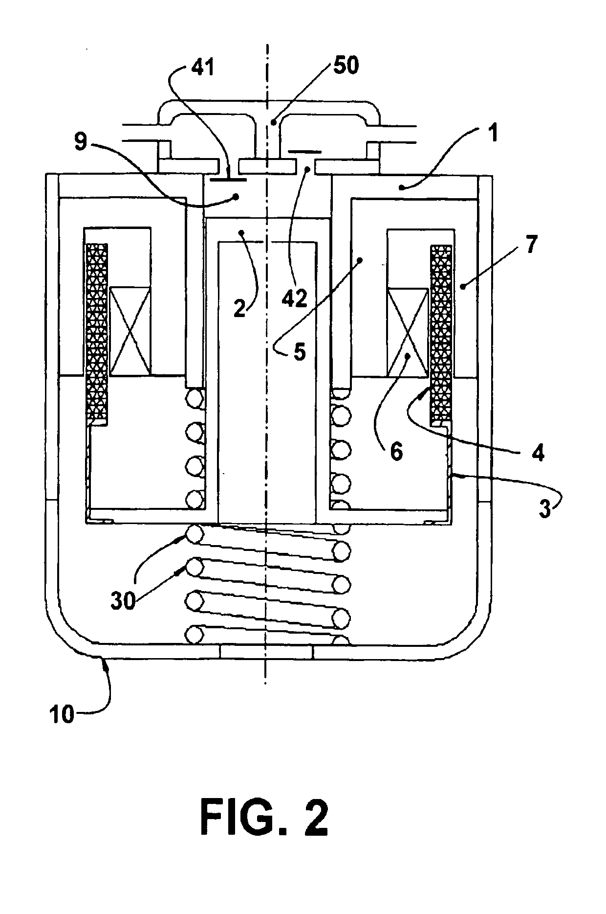 Resonant arrangement for a linear compressor