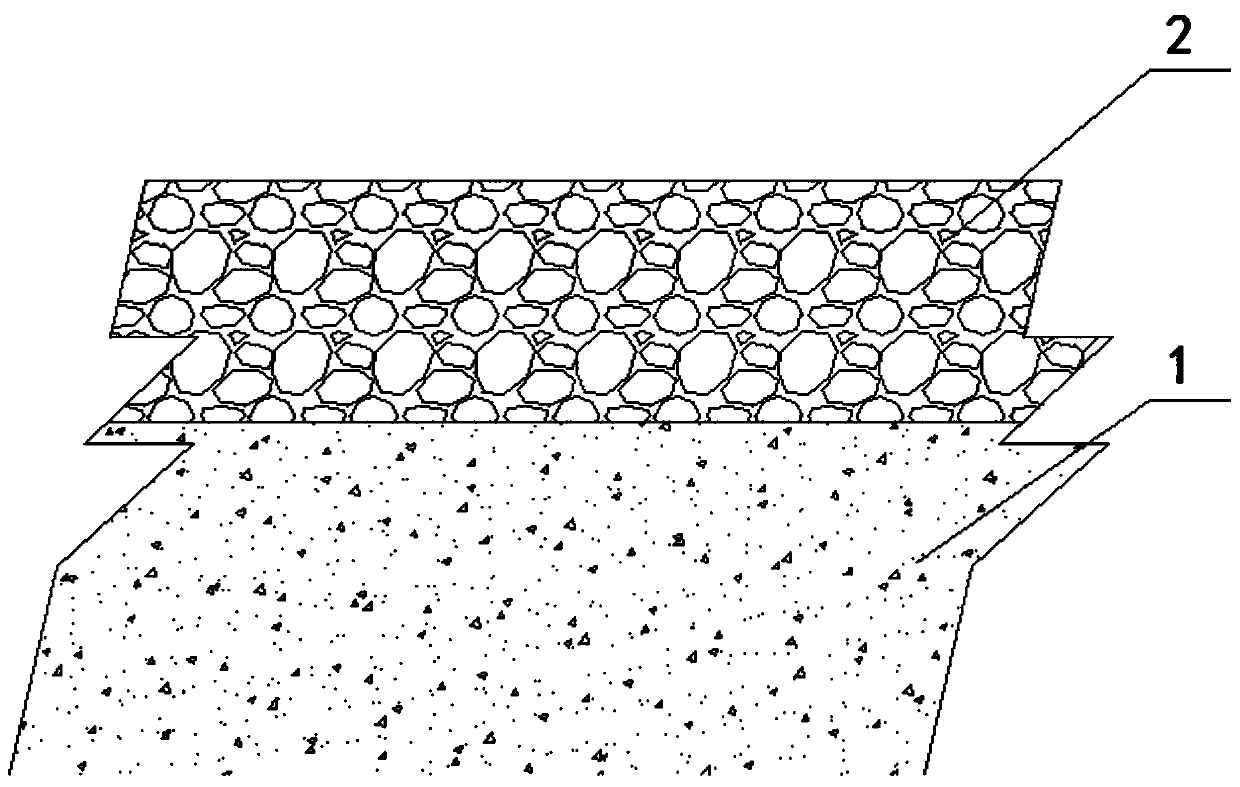 Heavy-duty traffic integrated anti-rutting paving structure based on composite material