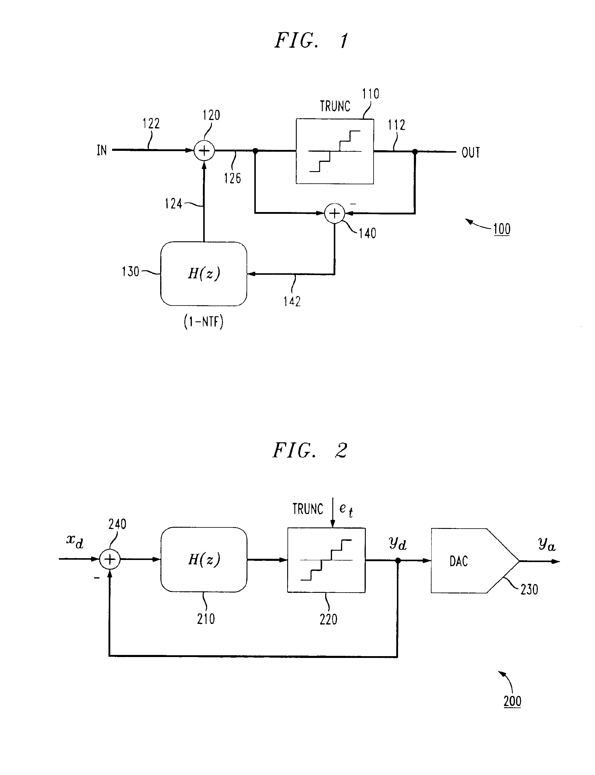 Stable high-order delta-sigma error feedback modulators, and noise transfer functions for use in such modulators