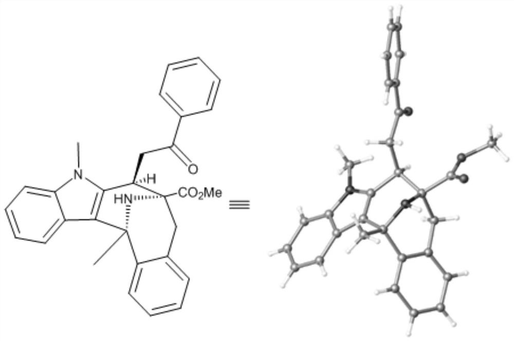 A chiral [3.3.1] aza-bridged ring indole alkaloid derivative and its preparation method and application