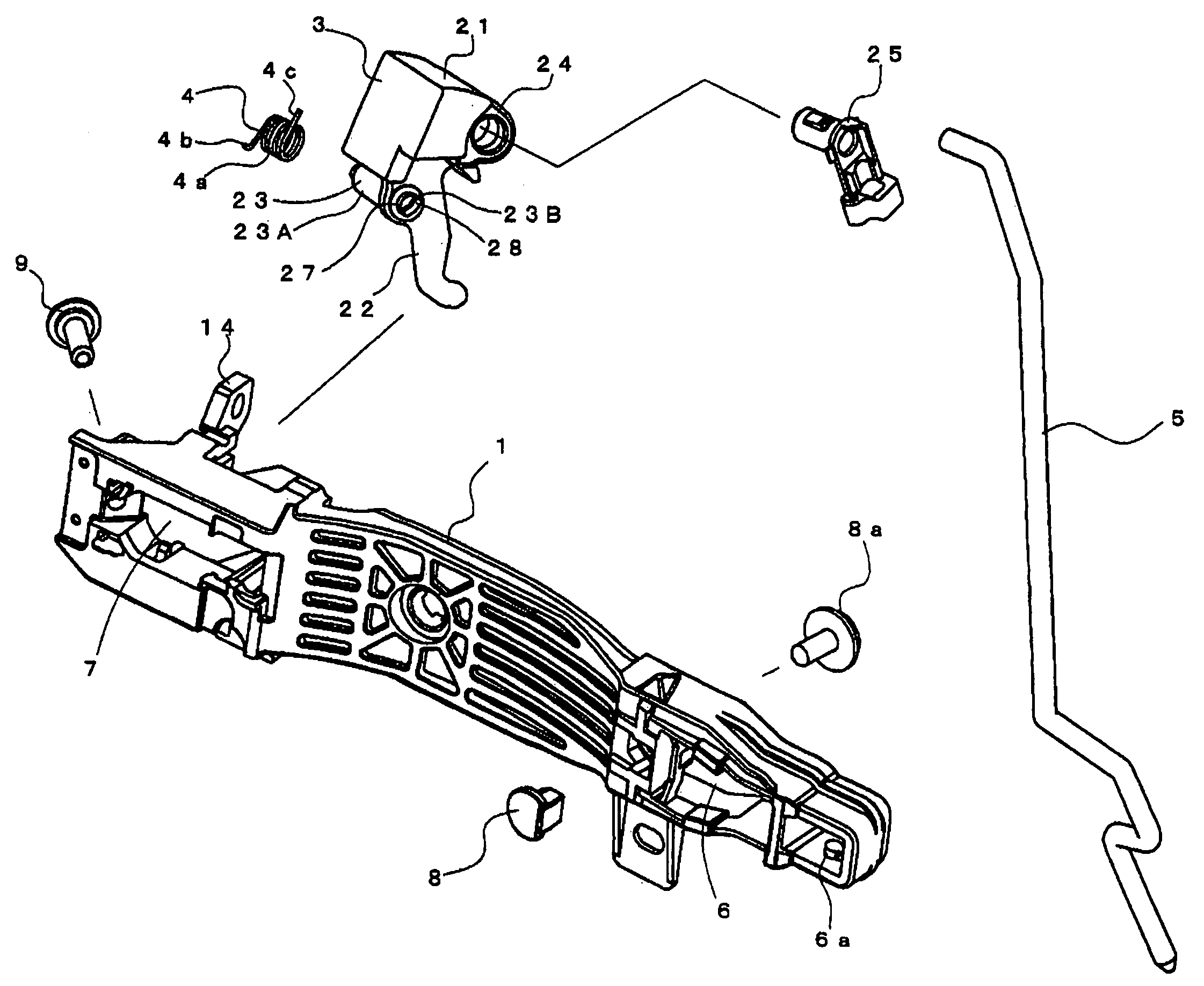 Vehicle door handle apparatus