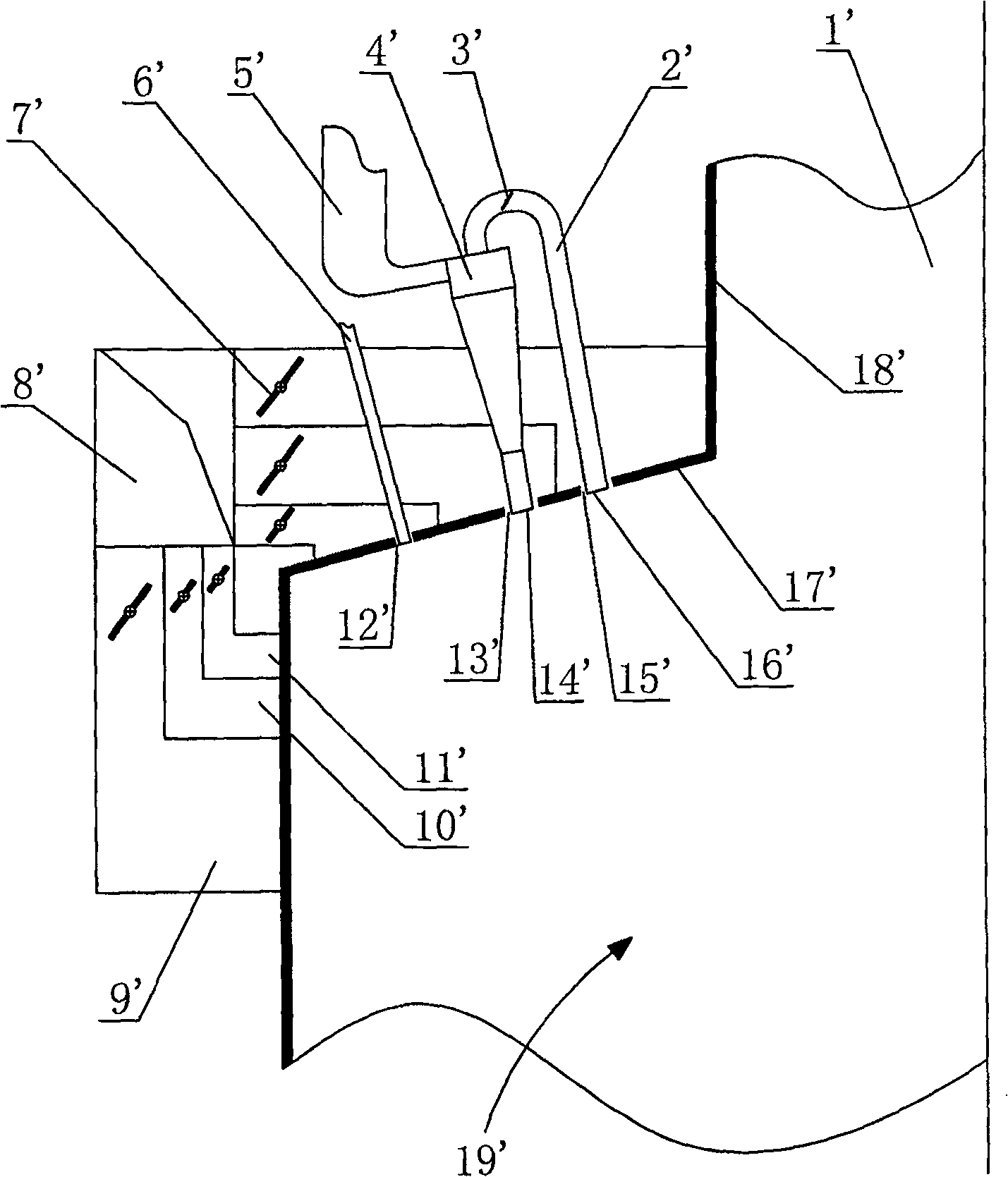 W flame boiler primary air waste-steam replacement method and apparatus for