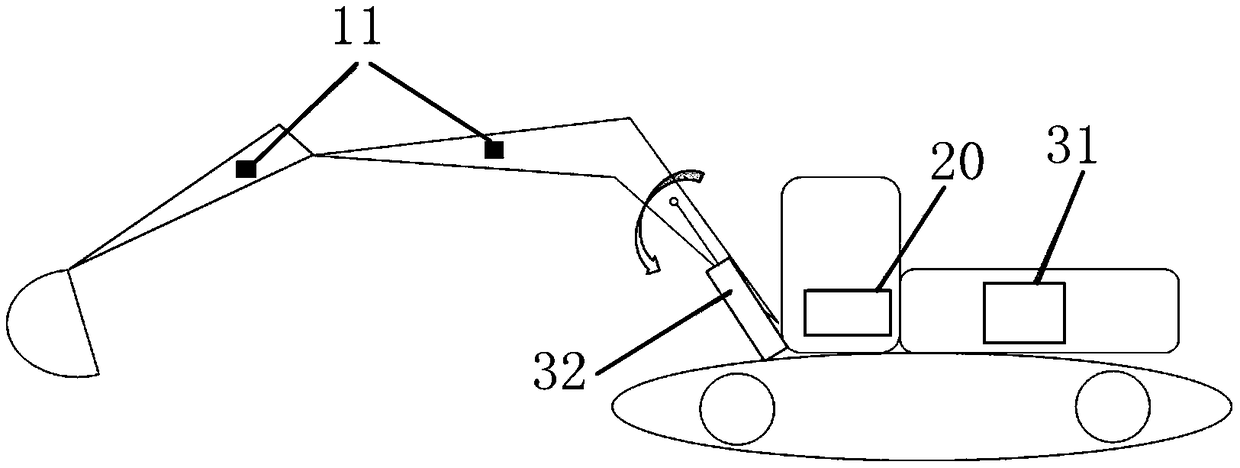 Movable arm deceleration control device and method of excavator and excavator