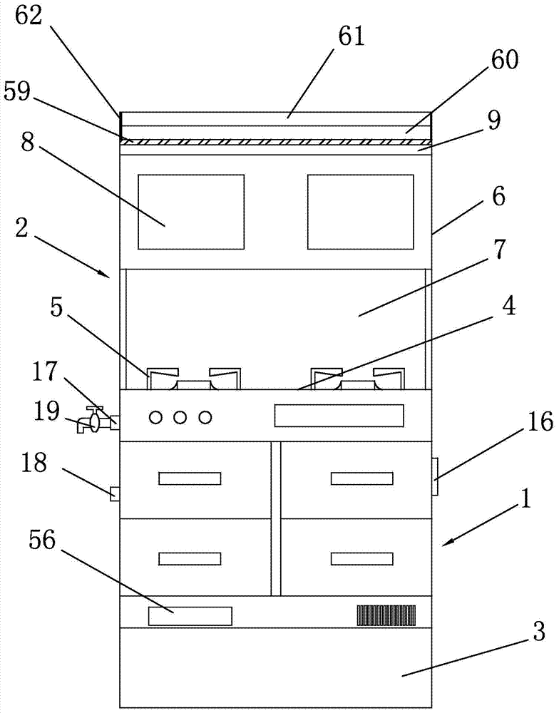 Multifunctional integrated stove with waste heat collection device