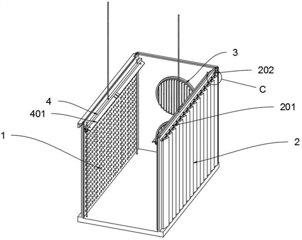 Dustproof cooling device of electronic computer