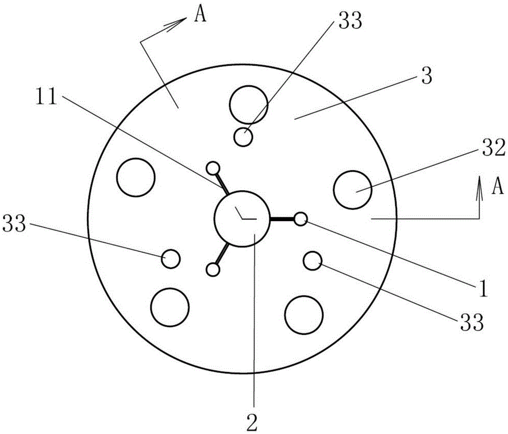 A device for measuring sediment thickness by drill bit variable pressure induction method