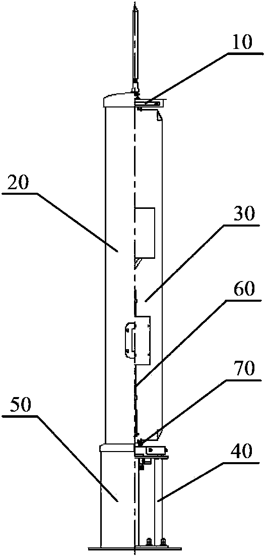 Mechanical structure of high-performance two-dimensional electric tilt antenna