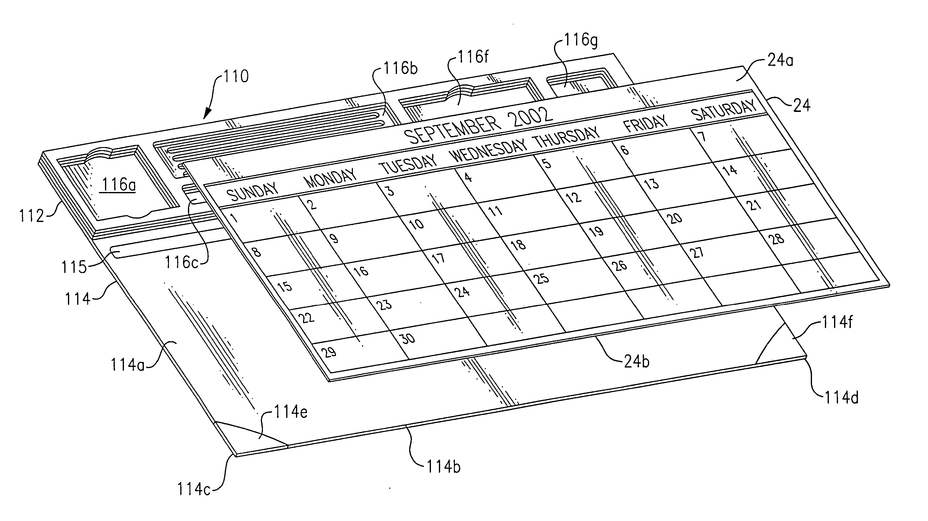 Desk pad organizer system