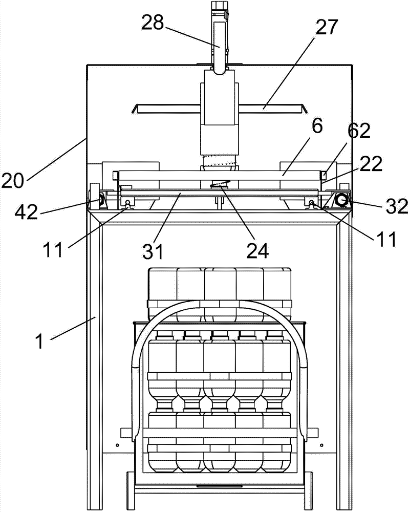 Bottle washing device