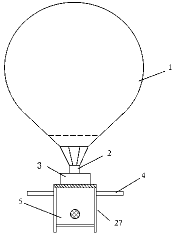 Aerial suspension enrichment detection device and method for crop disease spores