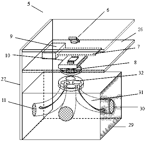 Aerial suspension enrichment detection device and method for crop disease spores