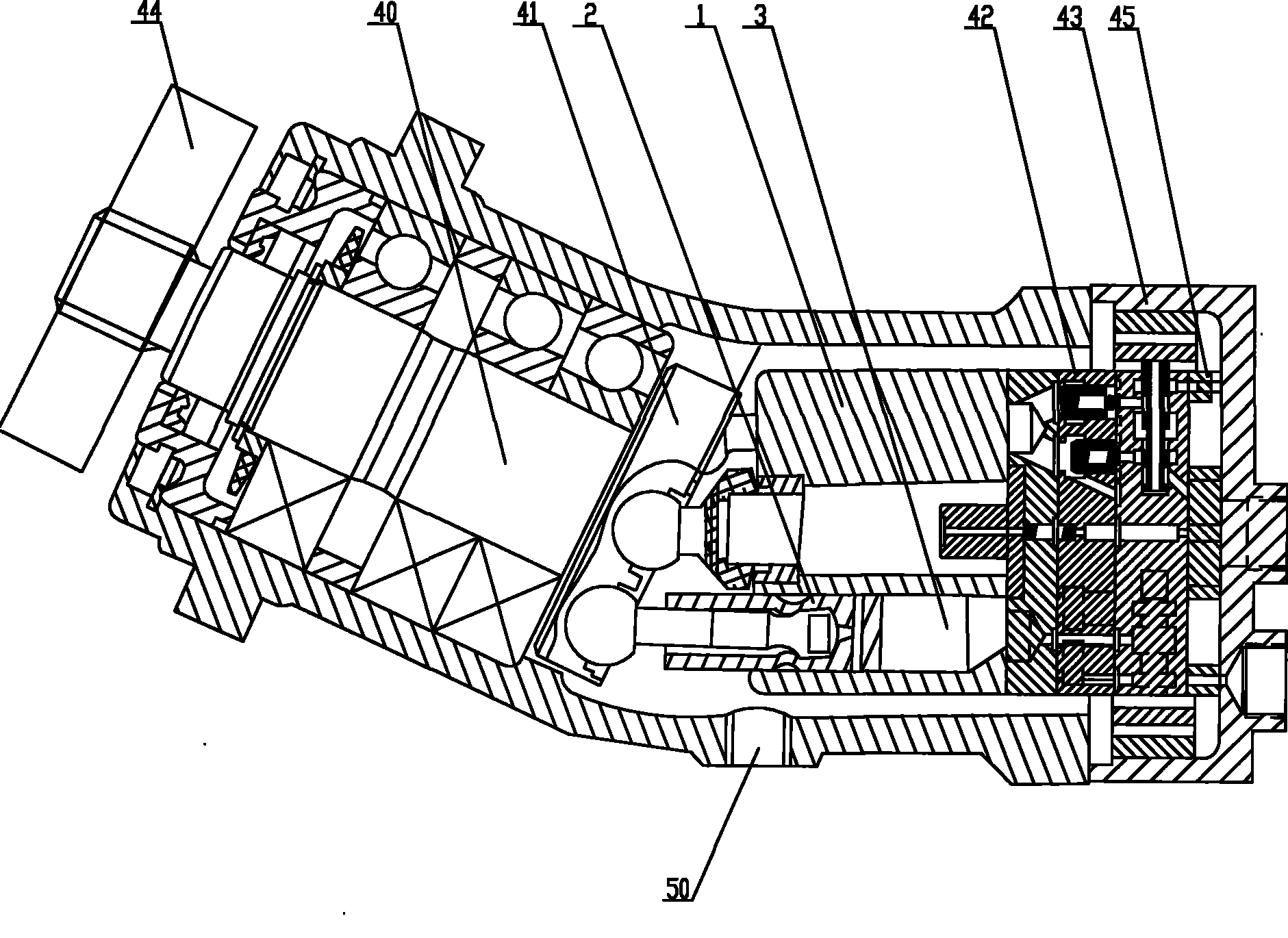 Mechanical-hydraulic guiding virtual displacement variable hydraulic transformer and variable method