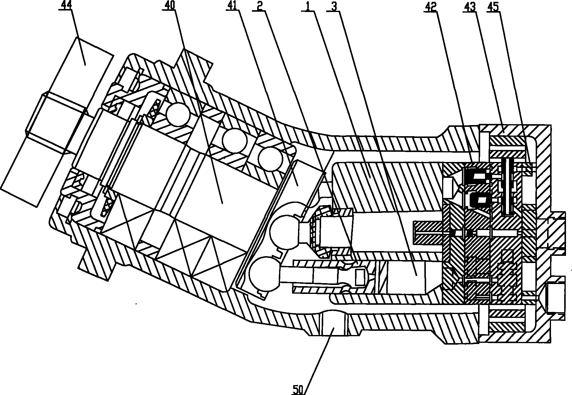 Mechanical-hydraulic guiding virtual displacement variable hydraulic transformer and variable method